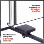 Máquina cruzada de cables montada en la pared para gimnasio en casa, sistema de polea ajustable, estación de entrenamien