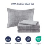 Juego de cama bolsa completo Madison Park Essentials Saben MPE13-1213 edredón reversible diseño geométrico algodón todas