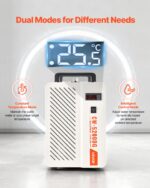 Chiller Enfriador de Agua Industrial VEVOR CW-5200DG con Compresor 5460 BTU Capacidad de 1.8 Galones Flujo de 3.4 GPM pa