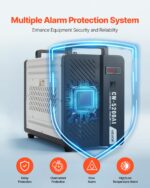 Chiller Enfriador de Agua Industrial VEVOR CW-5200DI con Compresor 5460 BTU h Capacidad 1.8 Galones Flujo 4.2 GPM para M