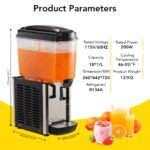 Dispensador de bebidas acero inoxidable PeacefulHues xFZJgnXFSg7jzdd7Q1p4rwp0b0 4.8 galones con controlador de termostat