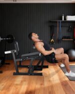 Máquina de extensión de piernas y rizos, máquina de piernas ajustable de capacidad de 700 libras para gimnasio en casa,