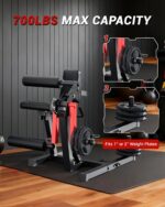 Máquina de extensión de piernas y rizos, máquina de piernas ajustable de capacidad de 700 libras para gimnasio en casa,