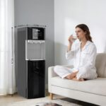 Dispensador de agua de carga inferior OSTBA LY631-2 para garrafón de 3 y 5 galones agua caliente fría y templada pantall