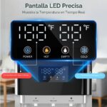 Dispensador de agua de carga inferior OSTBA LY631-2 para garrafón de 3 y 5 galones agua caliente fría y templada pantall
