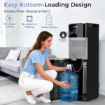 Dispensador de agua de carga inferior OSTBA LY631-2 para garrafón de 3 y 5 galones agua caliente fría y templada pantall