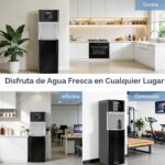 Dispensador de agua de carga inferior OSTBA LY631-2 para garrafón de 3 y 5 galones agua caliente fría y templada pantall