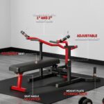 Máquina de prensa de pecho para gimnasio en casa, máquina de prensa de banco de peso de 1050 libras, prensa de banco pla