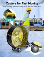 Ventilador de Tambor Industrial 30 Pulgadas Vagkri VA-FF02-2 | 300 W, 3 Velocidades, Ruedas, Motor Circulador de Alta Ve