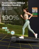 Caminadora eléctrica plegable UREVO URTM047 con inclinación automática 9% motor sin escobillas 12 puntos amortiguación m