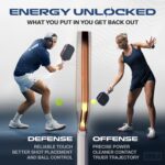 JOOLA Pro V Pickleball Paddle - 14mm/16mm - Raw Carbon Fiber Textured Surface - Enhanced Frame & Propulsion Core, USAPA