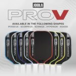 JOOLA Pro V Pickleball Paddle - 14mm/16mm - Raw Carbon Fiber Textured Surface - Enhanced Frame & Propulsion Core, USAPA