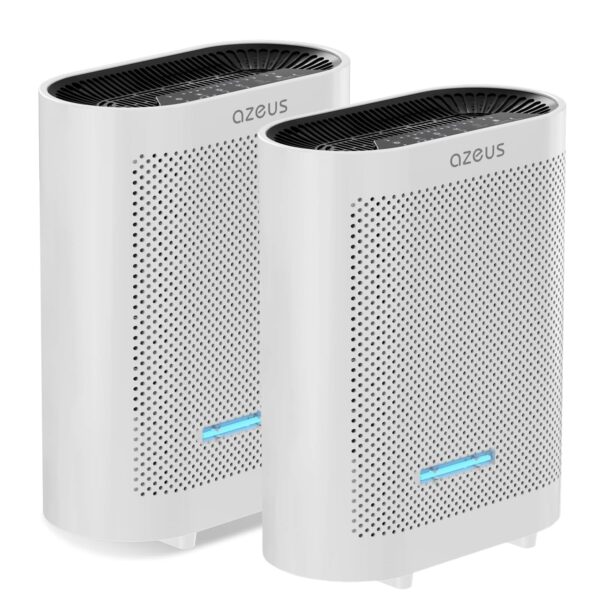 Purificador de aire AZEUS GL-FS32 paquete 2 piezas habitación grande circulación eficiente operación silenciosa sala dor