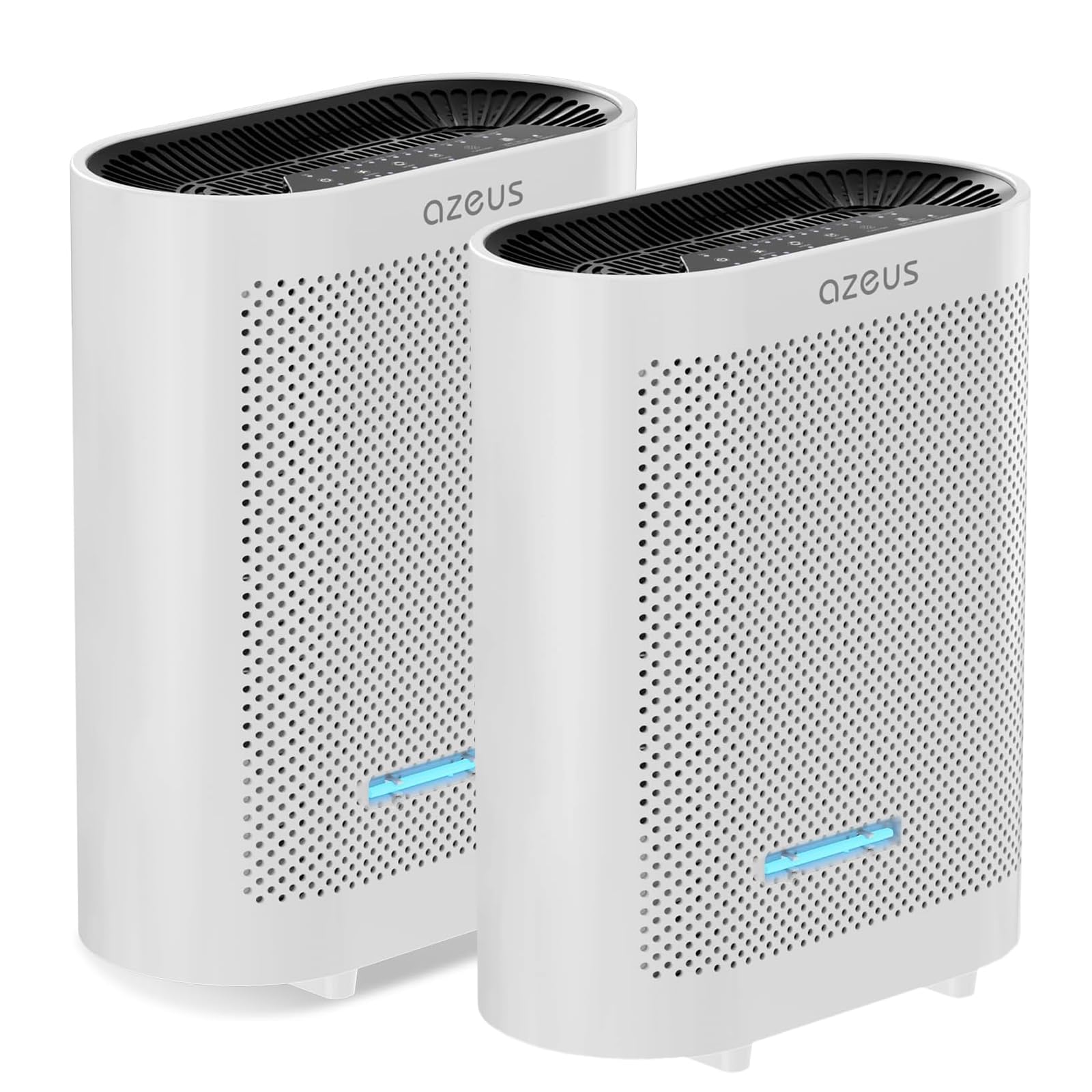 Version 1.0.0 Purificador de aire AZEUS GL-FS32 paquete 2 piezas habitación grande circulación eficiente operación silenciosa sala dor