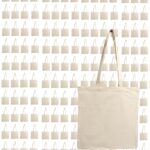 Bolsas de tela canvas NOVASTILE NS5340-192 15x16 pulgadas reutilizables algodón para sublimación DTF HTV y serigrafía pa