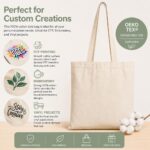 Bolsas de tela canvas NOVASTILE NS5340-192 15x16 pulgadas reutilizables algodón para sublimación DTF HTV y serigrafía pa
