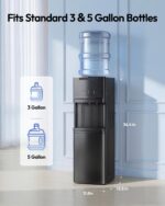 Dispensador de agua de carga superior Euhomy WC009-S3 enfriador despachador de agua fría templada y caliente para garraf