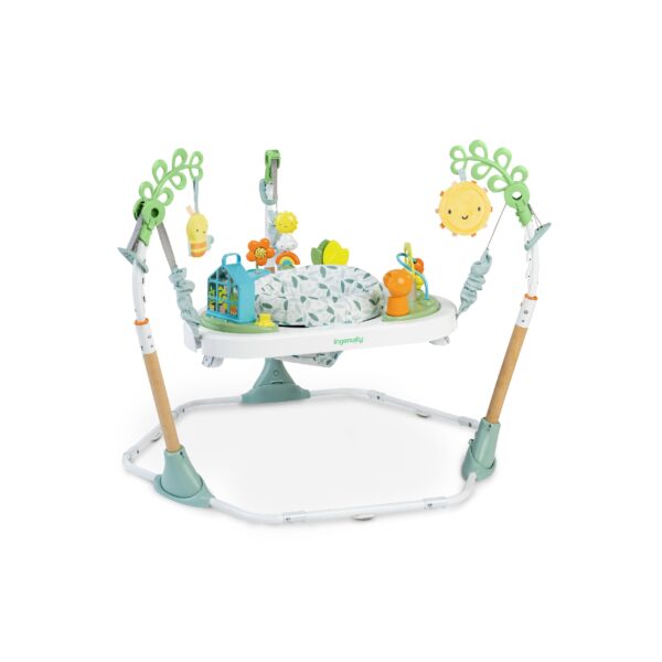 Ingenuity Saltador 3 en 1 para bebé y centro de actividades con luces y sonidos, se convierte en mesa de juego para niño