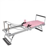 Máquina reformadora de pilates plegable para uso doméstico, cama de pilates con resortes ajustables, reformador compacto