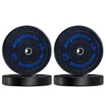 Placas de parachoques de 180 libras, placas de peso de goma de 2 pulgadas para entrenamiento de fuerza de precisión, múl