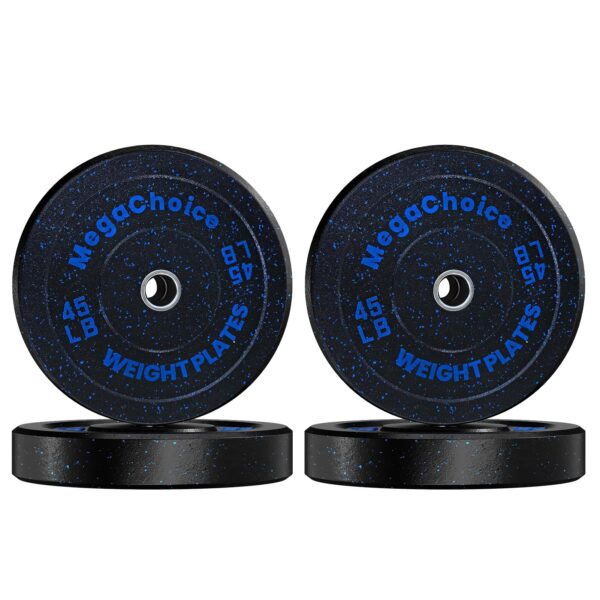 Placas de parachoques de 180 libras, placas de peso de goma de 2 pulgadas para entrenamiento de fuerza de precisión, múl