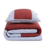 Juego de edredon Tommy Hilfiger Revman International A0010694 percal de algodon reversible rayas todas las estaciones Qu