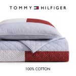 Juego de edredon Tommy Hilfiger Revman International A0010694 percal de algodon reversible rayas todas las estaciones Qu