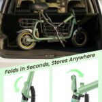 Gyroor C1Pro Electric Scooter with Seat for Adults, Foldable Commuter E-Scooter, 25-Mile Range & 19 MPH Top Speed, 12" P