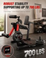 Máquina de extensión de piernas y rizos, máquina de curvatura de piernas de capacidad de 700 libras para gimnasio en cas