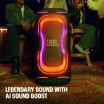 JBL PartyBox 330 - Altavoz portátil para fiestas con sonido legendario de JBL y refuerzo de sonido AI, hasta 18 horas de