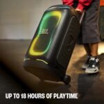 JBL PartyBox 330 - Altavoz portátil para fiestas con sonido legendario de JBL y refuerzo de sonido AI, hasta 18 horas de