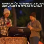 JBL Xtreme 5 - Altavoz portátil impermeable con sonido JBL legendario masivo, iluminación ambiental de borde, práctica c