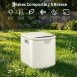 Compostador electrico encimera MilleLoom 3.5 litros reciclador silencioso residuos alimentarios sin olores pantalla LED