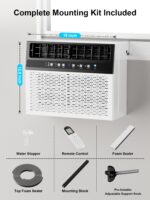 Aire acondicionado de ventana en U Uthfy HYWAC12CD1 12000 BTU 6 en 1 con rejillas ajustables temporizador 24 horas para