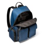 Michael Kors Mochila Dakota Cargo para Hombre, Herrajes plateados/Nylon/Azul río