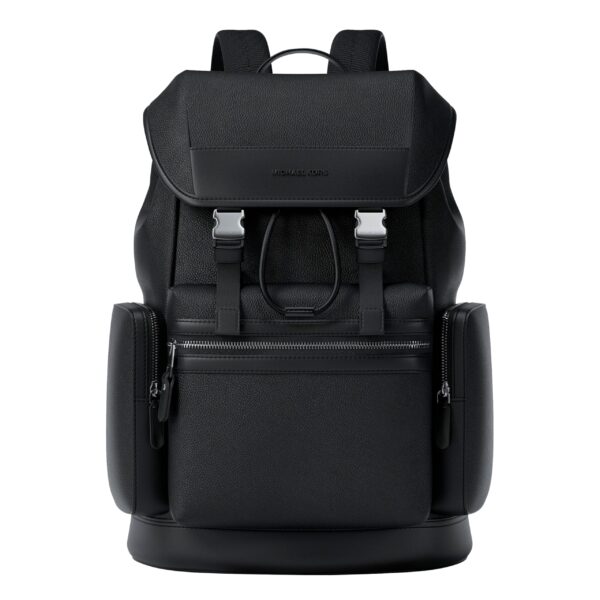 Michael Kors Mochila Jet Set Triple Pocket para hombre/MK Signature Pequeña, Negra