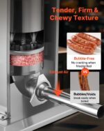 VEVOR Relleno manual de salchichas, relleno vertical de carne de 7 libras / 3 L, máquina de rellenar de carne con carcas