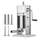 VEVOR Relleno manual de salchichas, relleno vertical de carne de 7 libras / 3 L, máquina de rellenar de carne con carcas