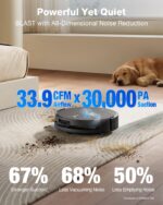 Robot aspirador y trapeador ECOVACS DEEBOT T90 PRO OMNI succión 30000 Pa mopa OZMO autolimpiante ZeroTangle lavado agua