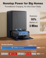 Robot aspirador y trapeador ECOVACS DEEBOT T90 PRO OMNI succión 30000 Pa mopa OZMO autolimpiante ZeroTangle lavado agua
