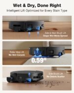 Robot aspirador y trapeador ECOVACS DEEBOT T90 PRO OMNI succión 30000 Pa mopa OZMO autolimpiante ZeroTangle lavado agua