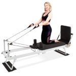 Garvee Pilates Reformer, Foldable Pilates Machine for Home and Gym Workout with Jump Board, Springs and Cords, Heavy Dut