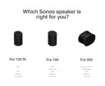 Sonos Era 100 SL - Altavoz compacto sin micrófono con WiFi, Bluetooth - Negro