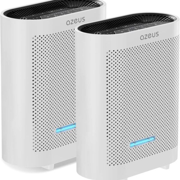 Purificador de aire AZEUS GL-FS32 paquete 2 piezas para cuartos grandes filtración multicapa alto CADR operación silenci
