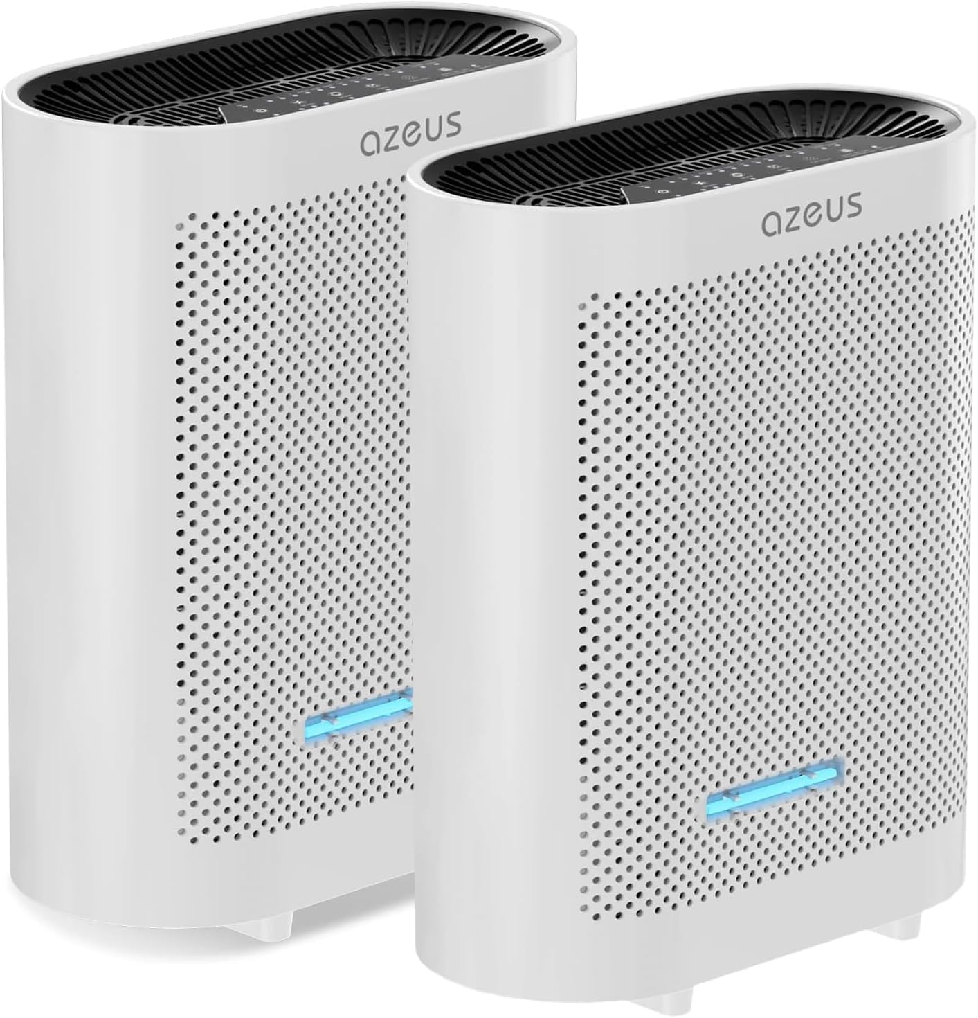 Version 1.0.0 Purificador de aire AZEUS GL-FS32 paquete 2 piezas para cuartos grandes filtración multicapa alto CADR operación silenci