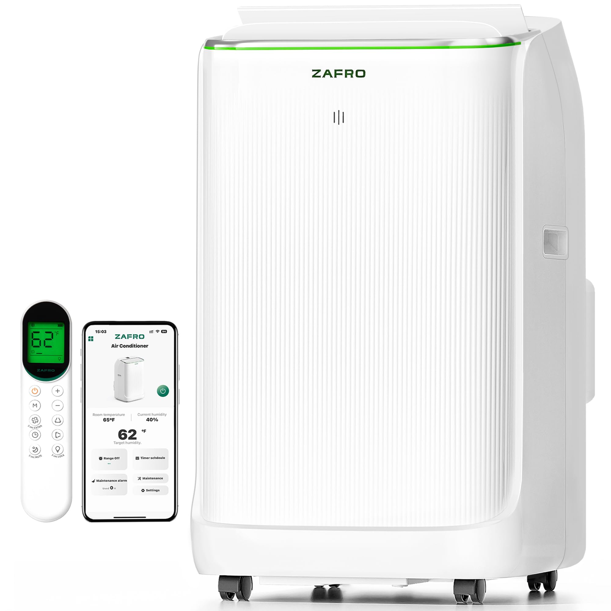 Version 1.0.0 Aire acondicionado portatil inteligente ZAFRO YAC-12CPD/PDRBpSG 16000 BTU doble manguera ahorro energia ultra silencioso