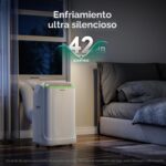 Aire acondicionado portatil inteligente ZAFRO YAC-12CPD/PDRBpSG 16000 BTU doble manguera ahorro energia ultra silencioso
