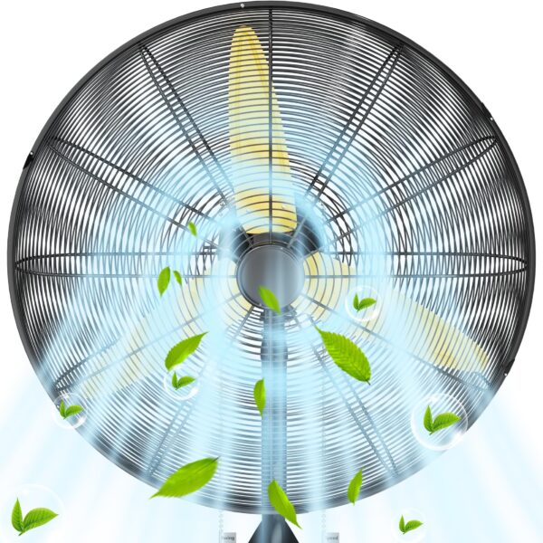 Ventilador de Pared Industrial Uthfy FB-30 3 Velocidades Oscilante para Exteriores