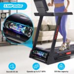 Caminadora plegable CuisinSmart motor 3.5 HP inclinación automática 15 niveles 8.7 MPH área carrera 48 pulgadas