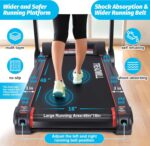 Caminadora plegable CuisinSmart motor 3.5 HP inclinación automática 15 niveles 8.7 MPH área carrera 48 pulgadas